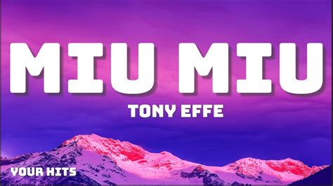 Tony Effe – MIU MIU Lyrics .